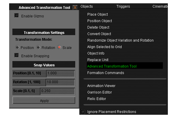 Advanced Transformation Tool illustration